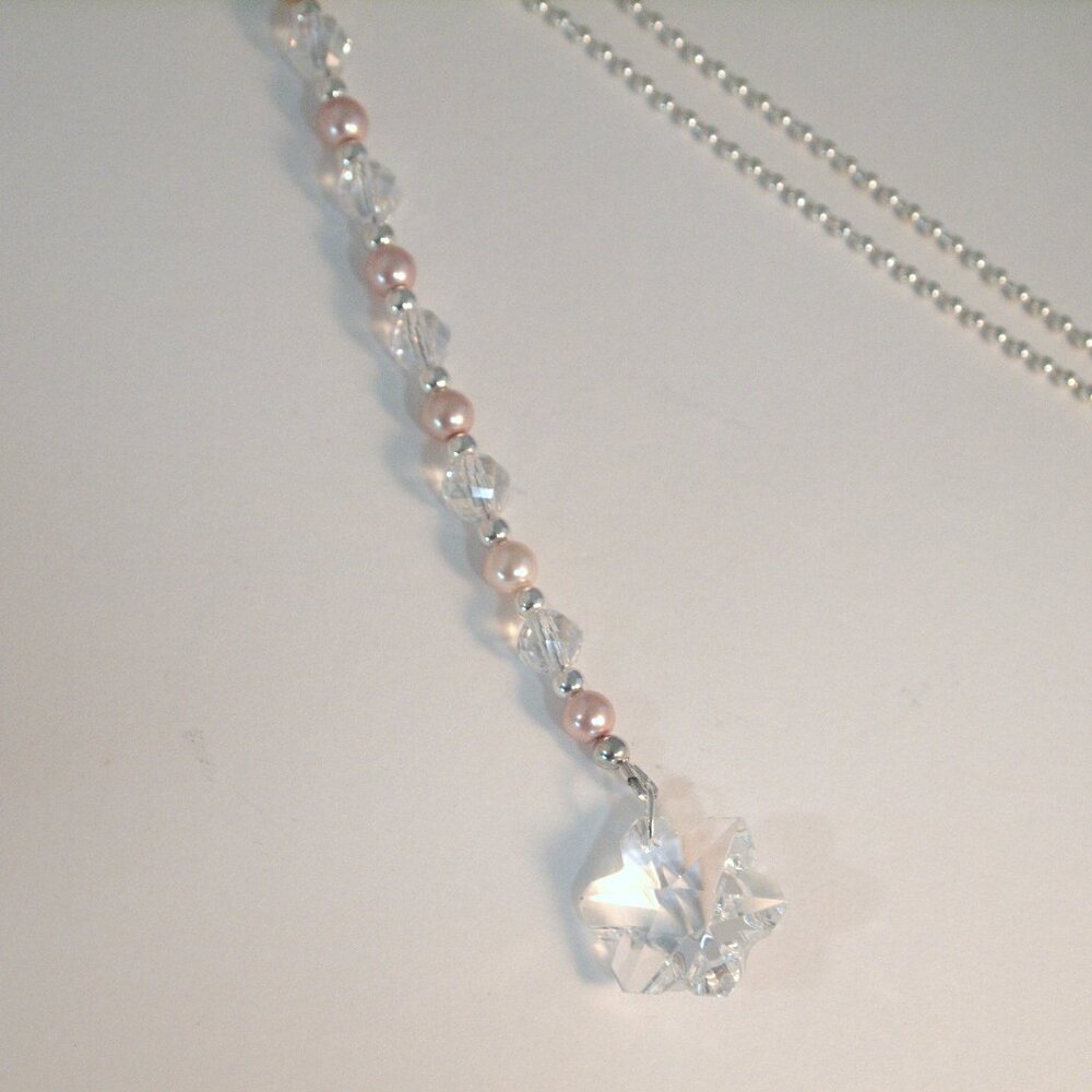 Flower Crystals Rear-View Mirror Charm  Suncather